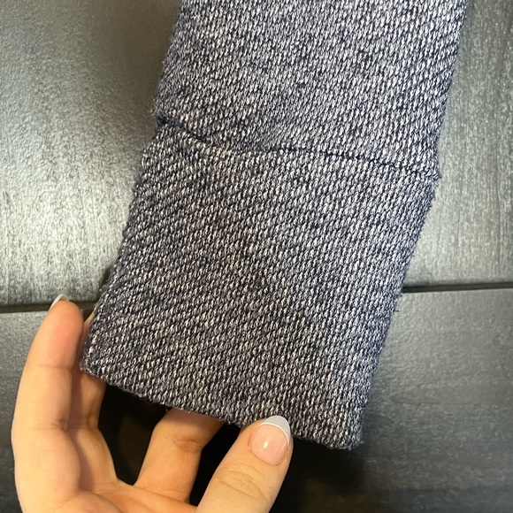 Dainty Hooligan Blue Babydoll Peplum Top with Hood and Drawstrings (Size Small) - Picture 2 of 5